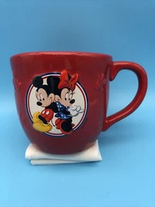 Hallmark Disney Mickey And Minnie Mouse Large Red  16oz Coffee Cup/Mug - Picture 1 of 5