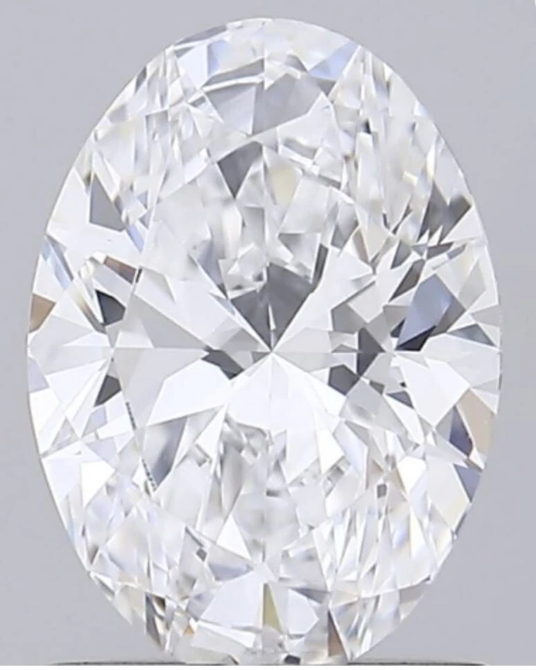 1.00 Ct OVAL Cut H Color VVS2 Clarity IGI Certified Lab Grown CVD Diamond - Image 1 of 4