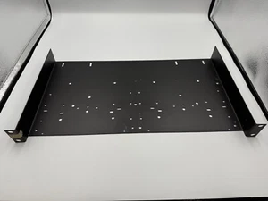 Universal Rack Tray Vented Shelves Rack Mount 19" 1U 10" 250mm deep No Lip - Afbeelding 1 van 5
