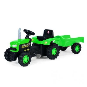 Dolu Kids Tractor with Trailer Childrens Ride On Toy Pedal Outdoor Garden Fun - Picture 1 of 6