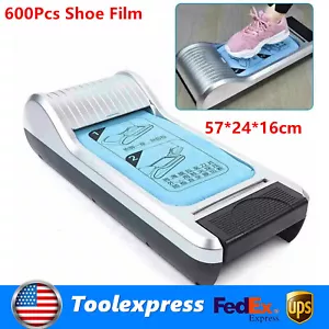 Automatic Shoe Cover Dispenser Machine w/600 Disposable Shoe Films Household US - Picture 1 of 11