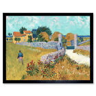 Van Gogh Farmhouse Provence 1888 Painting Wall Art Print Framed 12x16