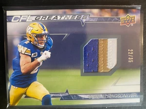 Greg Ellingson - 2023 UD CFL "Greatness" Tri-Colour Jersey Card #CG-GE S# 22/35 - Picture 1 of 2