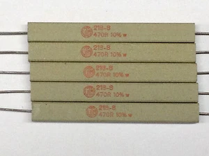 5 Stück Hochlast-Drahtwiderstände Spoerle 470 Ω / 17 W (M0436) - Picture 1 of 5