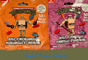 Teenage Mutant Ninja Turtles Build It Bags Lot Of 2 Michelangelo & Donatello