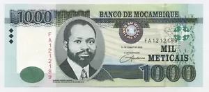 Mosambik 1000 Meticais 16.4.2006 Pick 148 UNC Stempelglanz Banknote Ref 189 - Bild 1 von 2