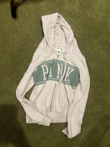 UNDERCOVER Felpa con cappuccio e zip intera Victoria's Secret ROSA Everyday Lounge perfetta taglia media