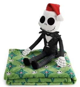 New Nightmare Before Christmas Buddy Plush & Throw Fleece Blanket Combo 50x60 - Picture 1 of 4