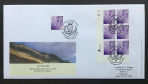 2004 6x40p + 40p Scotland Country Definitive Cylinder Block on First Day Cover - Picture 1 of 2