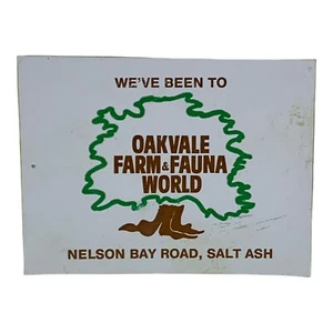 Oakvale Farm & Fauna World Sticker - Retro Design - Vintage - Picture 1 of 2