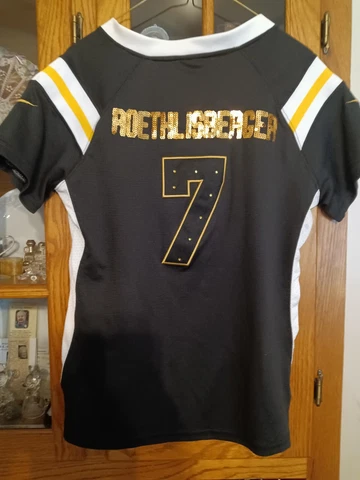 NFL PITTSBURGH STEELERS BEN ROETHLISBERGER FOOTBALLJERSEY WOMENS XXL Cover