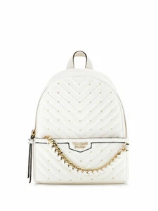 Victoria's Secret VS Studded V-Quilt Small City White Backpack NWT - Picture 1 of 5