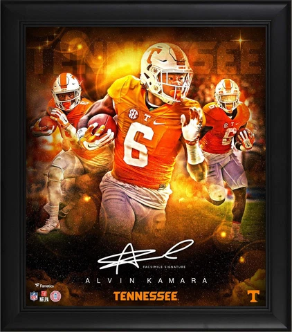 Alvin Kamara Volunteers FRMD 15x17 Stars of Game Collagee - Facsimile Signature Cover