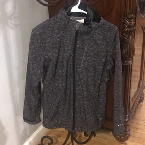Free Country Jacket Womens Small Gray Full Zip Removable Hood Hardshell - Bild 1 von 4