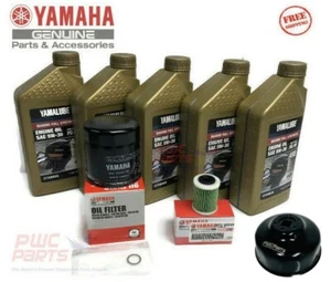 YAMAHA F150 Outboard Oil Change Kit 5W-30 Synthetic Fuel Filter Wrench Maintence - Bild 1 von 2