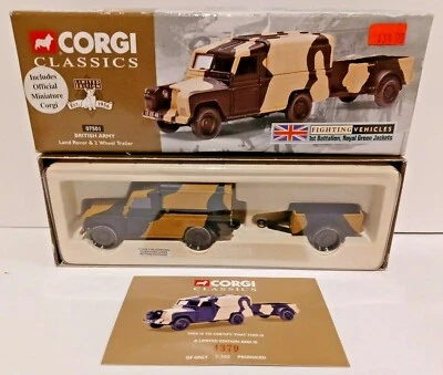 CORGI CLASSICS 1/43 07501 LAND ROVER Series Fighting Vehicle BRITISH ARMY IN BOX - Image 1 of 4