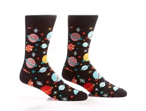 Calcetines de vestir para hombre Galaxy Planets espacio exterior tripulación - Imagen 1 de 1