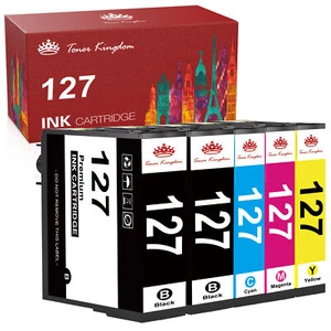 5x kompatible Tintenpatrone für Epson 127 WorkForce 545 630 633 635 645 840 845 - Bild 1 von 6