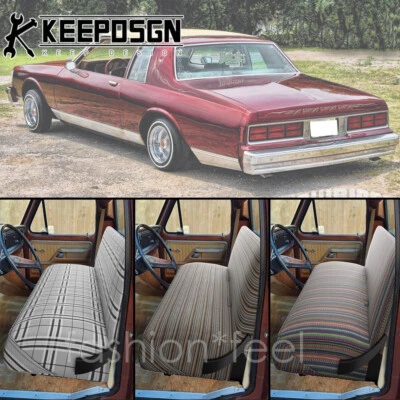 Cubiertas de asiento de banco con manta de sillín de coche antiguo clásico tamaño completo para Chevy Caprice Foto 1 de 4