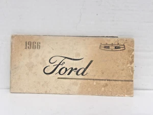 ORIGINAL vintage 1966 FORD OWNERS MANUAL book $9.95 - Picture 1 of 2