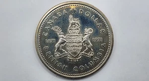 1971 Canada 1 Dollar Silver Coin - British Columbia - KM#80 - Picture 1 of 4