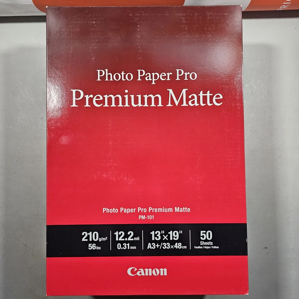 Canon Photo Paper Pro Premium Matte 13x19 50 Sheets PM-101 White A3+ 12.2 Mil  - Image 1 of 2