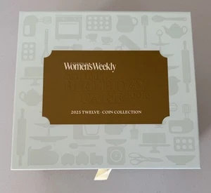2025 Women’s Weekly Birthday Cake 12 Coin Premium Recipe Box Set w coloured coin - Picture 1 of 10