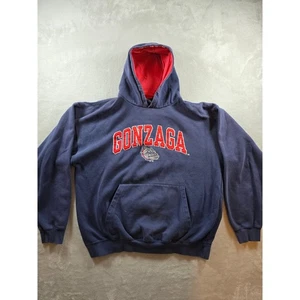 Sudadera con Capucha Gonzaga Bulldogs Para Hombre L Azul Polar Antigua Marca Universitaria *Leer - Imagen 1 de 14