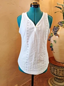 womens white sleeveless tops size S - Picture 1 of 2