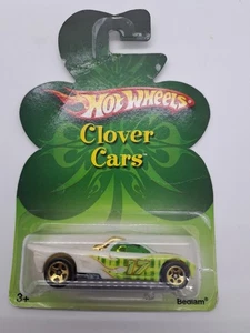 2007 Hot Wheels Clover Cars Series BEDLAM - weiß mit goldenen 5 Speichenrädern - neu - Bild 1 von 5