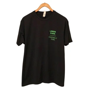 Linkin Park Black T-Shirt Tour Men's Size L Friendly Fire Music Band - Picture 1 of 6