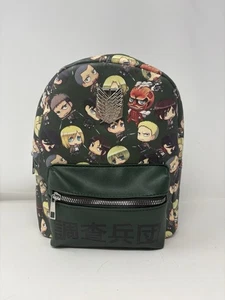 Attack On Titan Chibi Mini Kids Backpack Green Bio World Bag - Bild 1 von 7