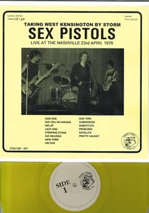 SEX PISTOLS - TAKING WEST KENSINGTON BY STORM 64 ONLY PRESSING YELLOW VINYL LP - Picture 1 of 1