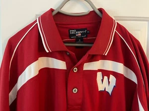 Camisa Polo Roja Wisconsin Badgers, NCAA Pro Celebrity, XL - Imagen 1 de 5