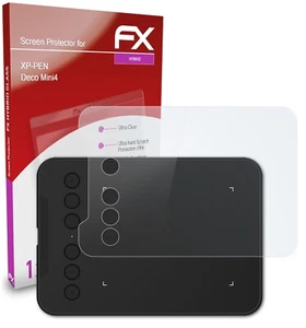 atFoliX Glass Protector voor XP-PEN Deco Mini4 9H Beschermend pantser - Afbeelding 1 van 5