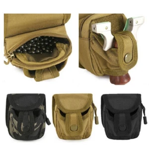 Tactical Balls Waist Pouch Case Shoot Catapult Games Package Slingshot Bag Steel - Picture 1 of 13