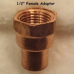 1/2" Copper Female Adapter - Picture 1 of 1