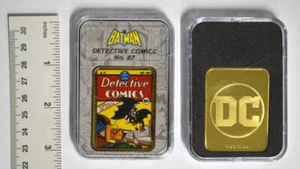 Batman Westminster UK Detective Comics #27 Special Edition INGOT COIN w Stand - Picture 1 of 2
