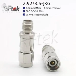 Adattatore Test Connettore Microonde RF Precisione 2.92mm Maschio a 3.5mm Femmina 26GHz - Foto 1 di 2