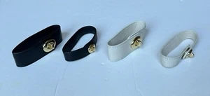 NUEVO SIN ETIQUETAS Pulsera Coach Signature Envoltura Turnlock Cuero Chapado en Oro - Imagen 1 de 19