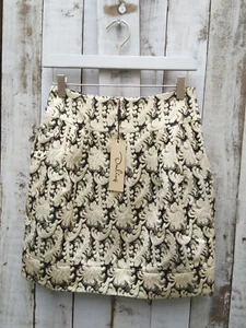 Darling Floral Metallic High Waist Skirt / Was Selling At Anthropologie Brands - Picture 1 of 4