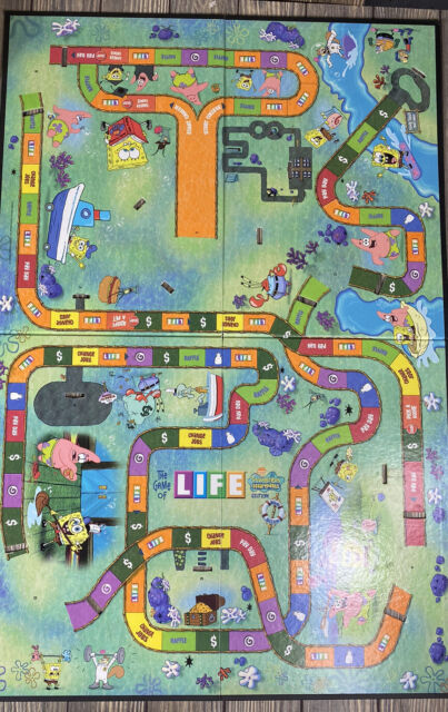 The Game Of Life 2002 Board And Instructions Only Hasbro