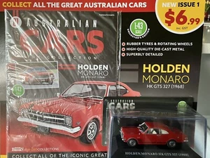 IXO 1/43 AUSTRALIAN CARS COLLECTION HOLDEN HK MONARO GTS 327 1968 FREE POST - Picture 1 of 4