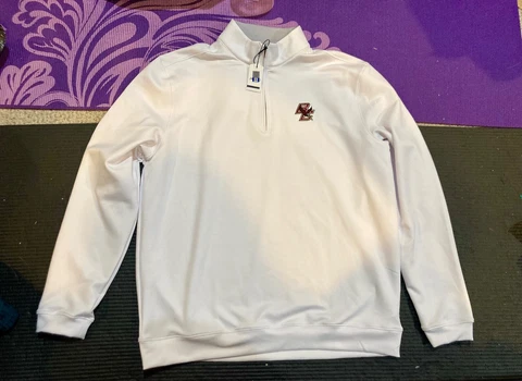 johnnie-O Boston College Diaz PREP-FORMANCE 1/4 Zip Men’s Large NWT Cover