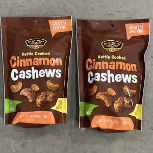 Confezione 2 Anacardi alla Cannella Nutrienti Snack 13oz Sacchetto Richiudibile Artigianale - Foto 1 di 7
