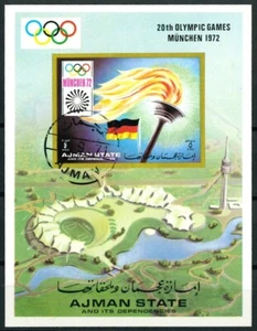 United Arab Emirates AJMAN State OLD STAMPS 1971 - Olympic Games - Munich - USED - Picture 1 of 2