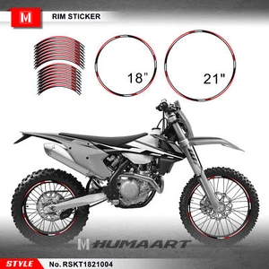 21 & 18 Inch Rim Protector Decal Sticker for Beta Yamaha Suzuki Gas Gas MX Bike - Bild 1 von 28