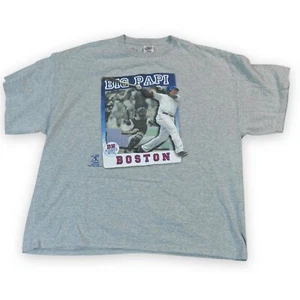 Camisa David Ortiz Para Hombres XXL Gris Estampado Big Papi Boston Red Sox Designado Bateador - Imagen 1 de 7