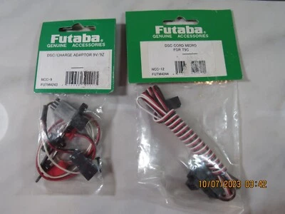 Nuevo en Paquete Lote de 2 Futaba R/C: Adaptador de Carga/DSC FUTM4243, Cable DSC Micro FUTM4244 Foto 1 de 2