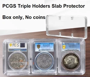 5 Pcs PCGS Triple Holders Slab Protector Storage Case Anti Tarnish Protection - Picture 1 of 5